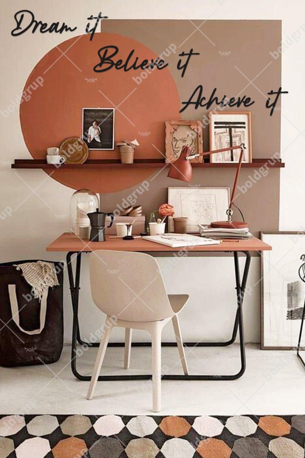 Dream It Believe It Achieve It Home Decor Graffiti Painting - Swordslife