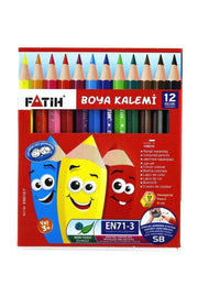 Dry Crayons Half Size 12 Colors
