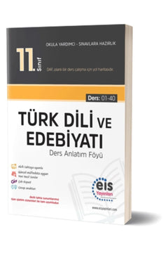 Eleventh grade Turkish language and literature textbook with lectures