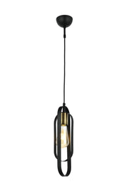 Esse Single Black Tumbled Pendant Lamp Chandelier - Swordslife