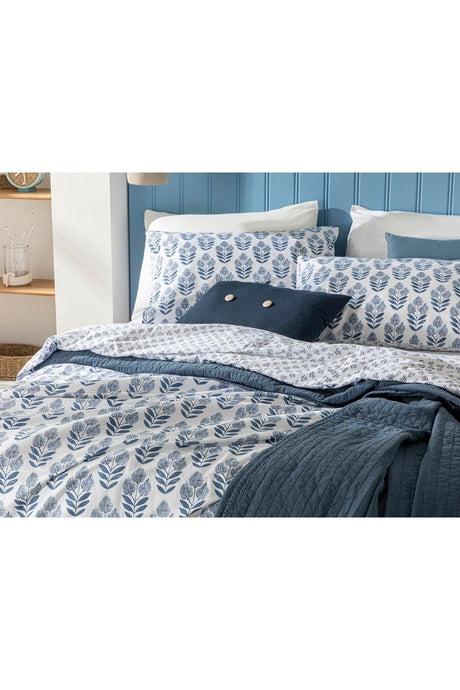 Eternal Harmony Cotton Double Duvet Cover Set 200x220 Cm Indigo - Swordslife