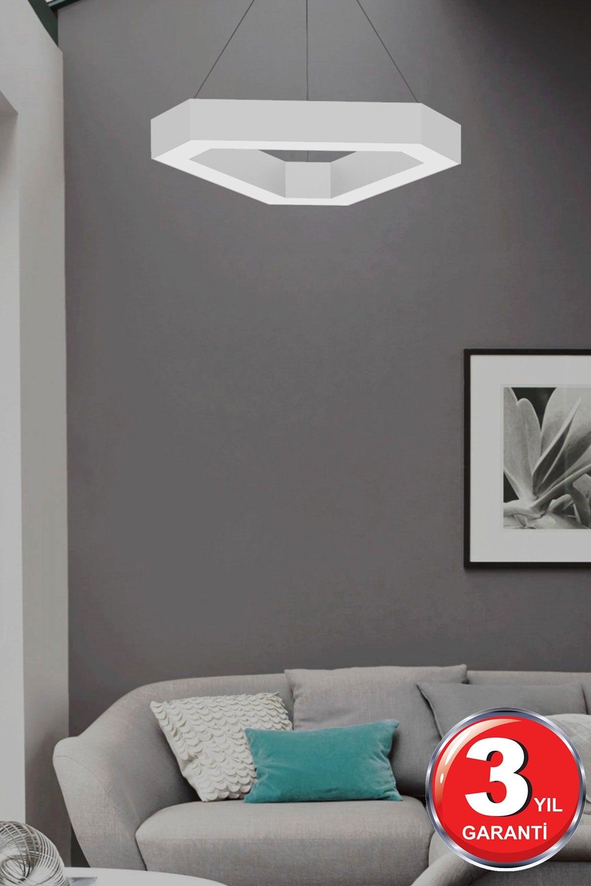 Fetta (White Case, Yellow Light) Led Modern Led Chandelier - Swordslife