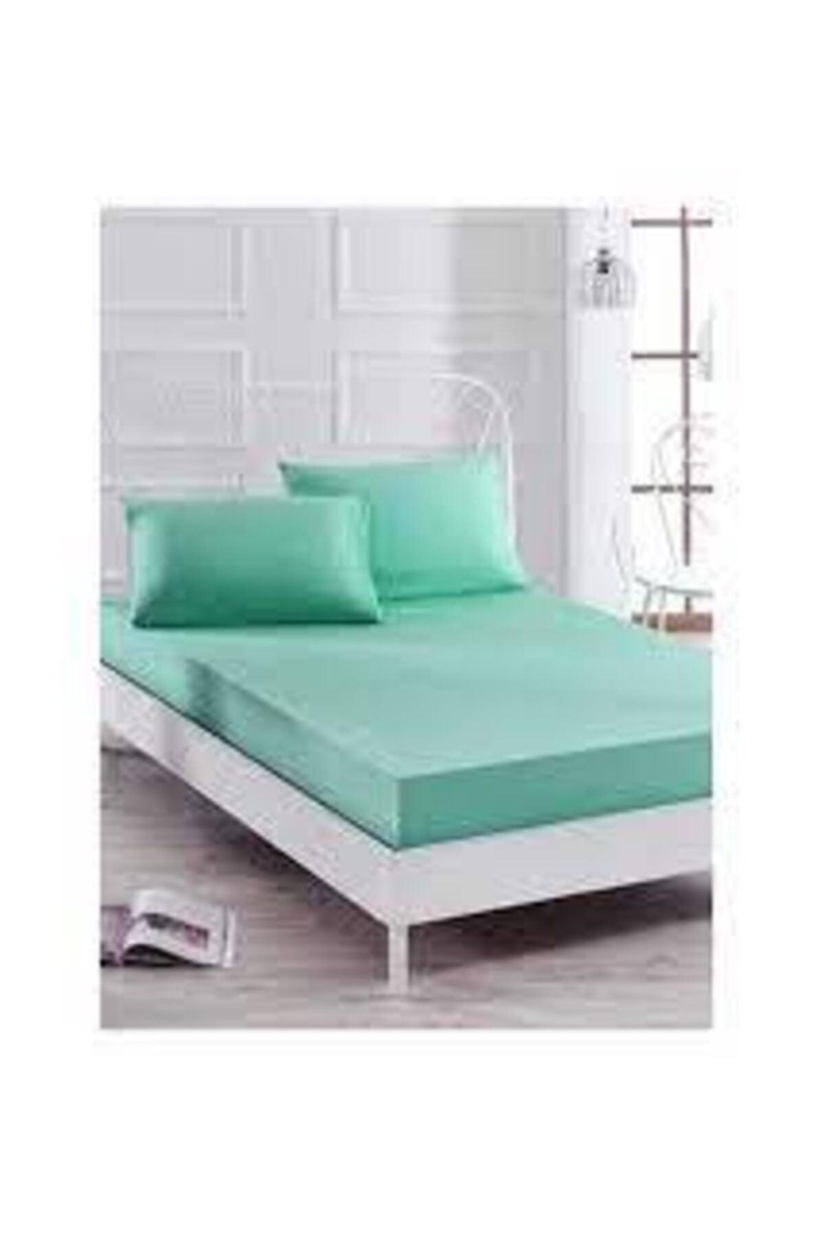 Fitted Elastic Fabric Green Sheets Bed Sheet with Pillowcases - Swordslife