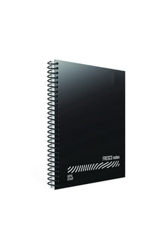 A4 Lined Notebook – 96 Pages, Plastic Cover, Spiral Binding, 4‑Pack