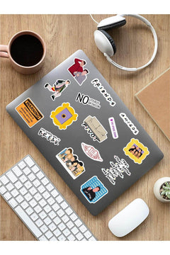 Multi-surface PVC sticker set for laptops, phones, and accessories