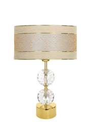 Gld-krs01 Gold Footed Crystal Lampshade - Gold Double Mataro - Swordslife