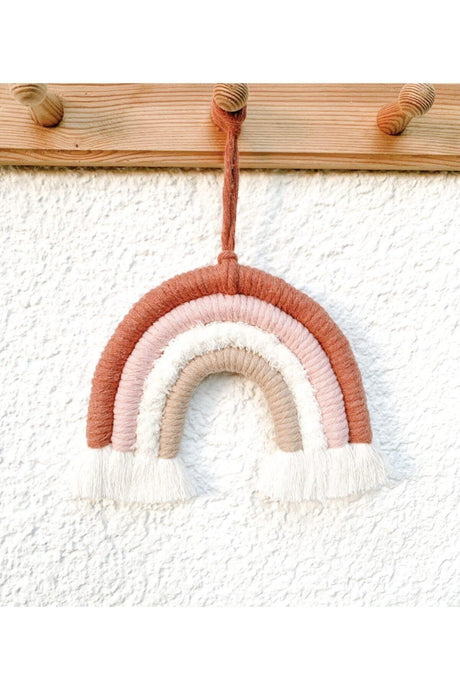 Rainbow Shaped Macrame Stylish Wall Ornament - Swordslife