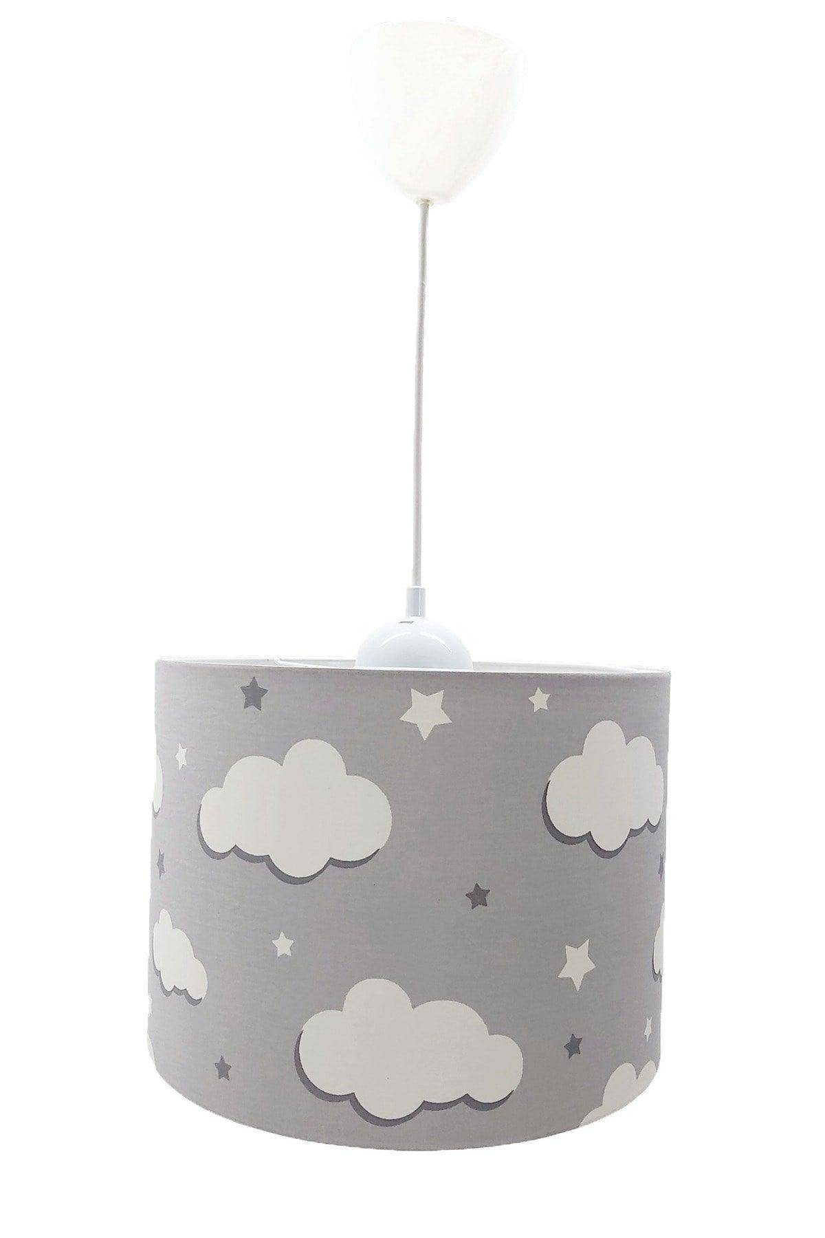 Gray Cloudy Baby Kids Room Chandelier Lampshade Pendant Lamp - Swordslife