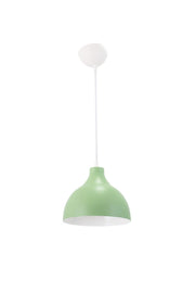 Green Modern Metal Spinning Color Single Pendant Lamp