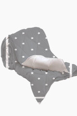 Gray White Stars 3d Patterned Single Child Duvet Bedding Set - Swordslife