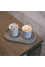 Handmade C20 Concrete Gray Tray - 2 Piece Candle Set Concept - Swordslife