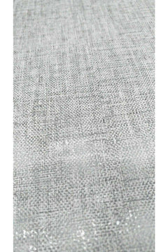 Straw‑Pattern Gray and Silver Wallpaper – 5 m² Roll