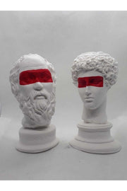 Hermes + Socrates 2-Piece Sculpture Bust Trinket - Swordslife