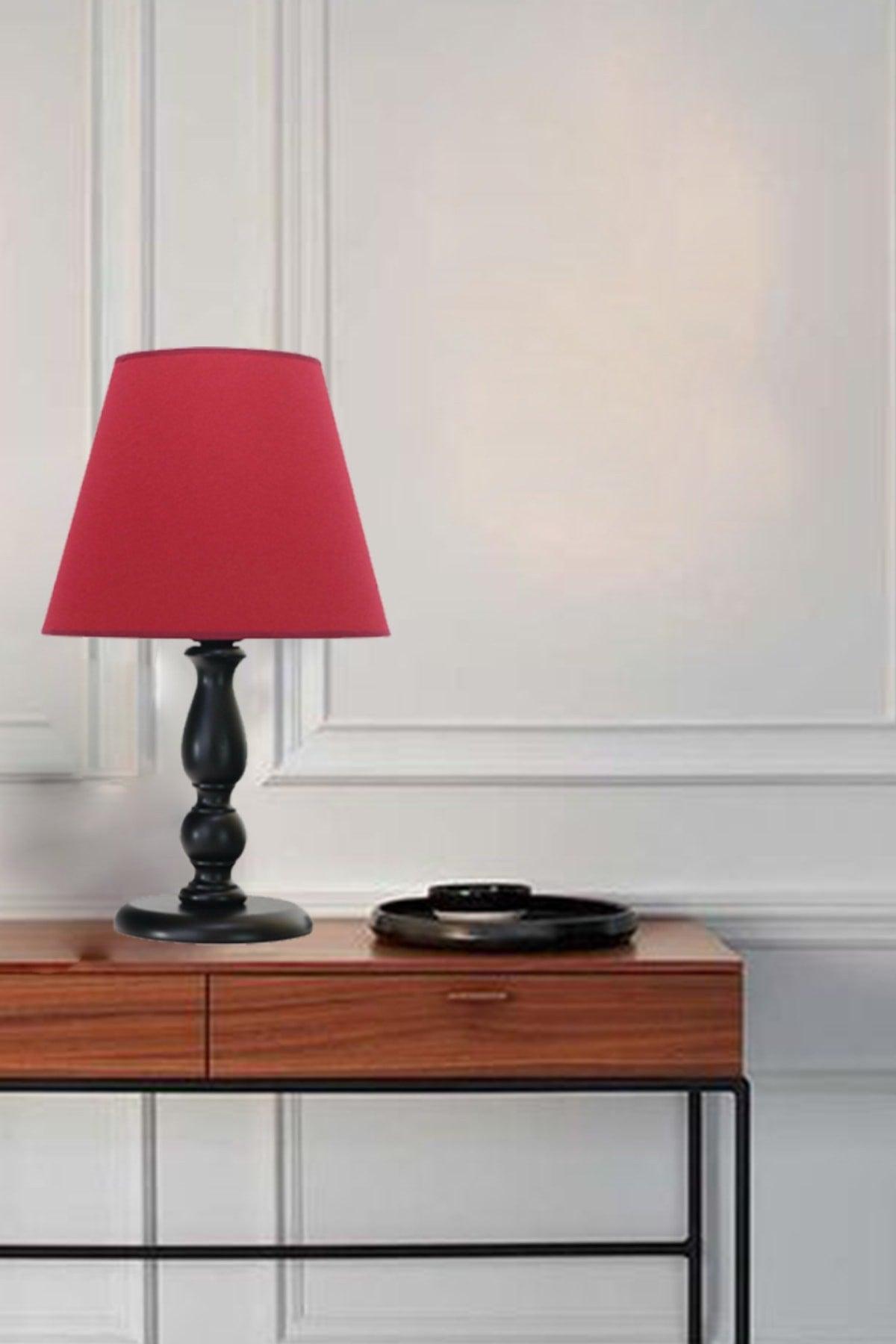 Himara Red Lampenschirm Salon Desktop Lampe Showcase Hotel Dekorative Vintage Cafe Schlafzimmer - Swordslife