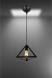 Honeycomb New Style Rustic Model Triangle Single Pendant Lamp Chandelier - Swordslife