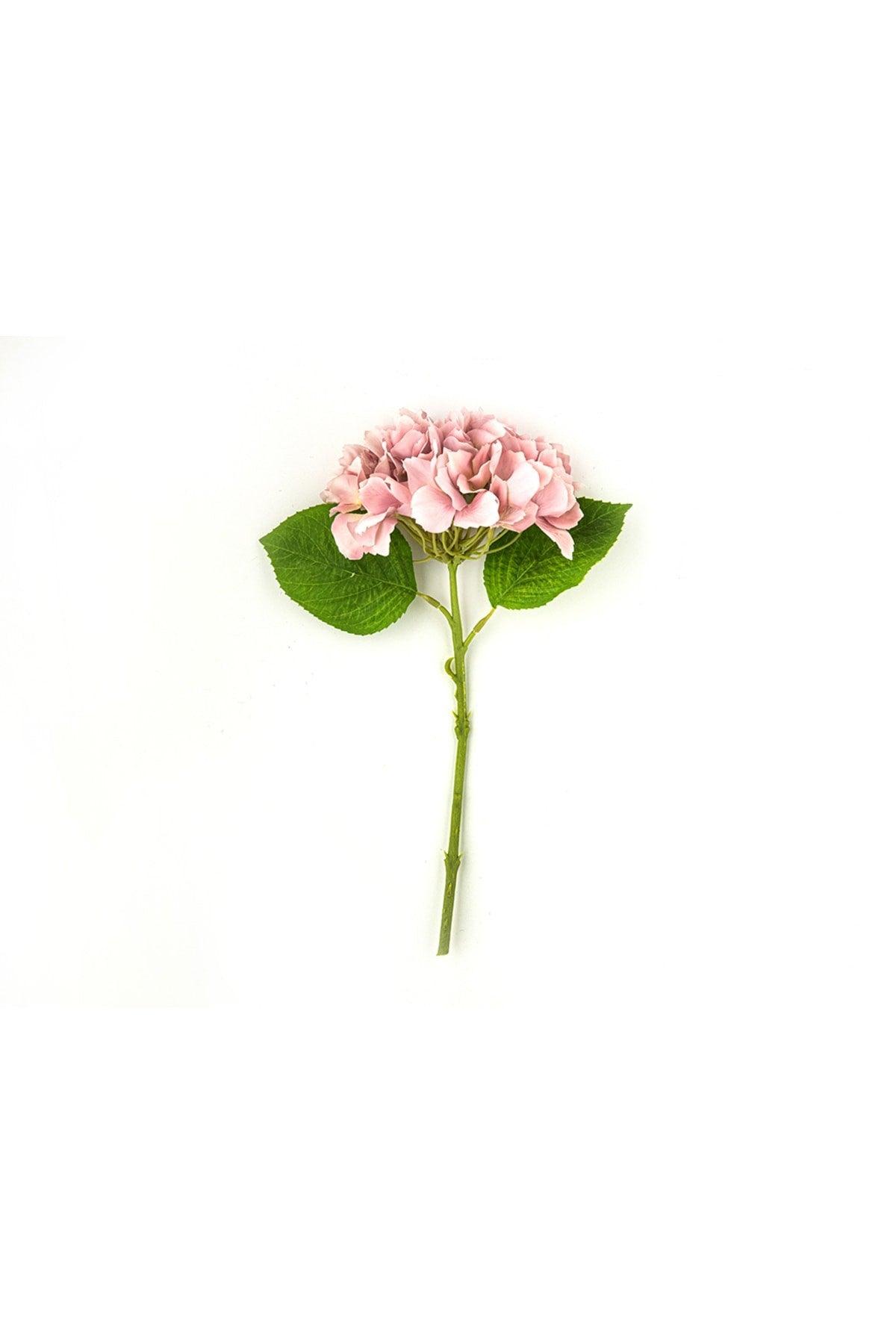 Hortensia Single Branch Artificial Flower 35 Cm Pink - Swordslife