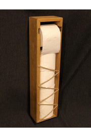 Impregnated Pine Wood Reservoir Toilet Paper Stand - Swordslife
