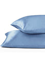 Silk Satin 50x70 Cm Pillow Cover 2 Pieces Buckle Curly Hair Blue 2 Pieces - Swordslife