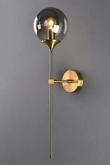 Ada Modern Antique Coated Smoked Glass Wall Sconce