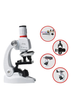 Mobile Compatible Microscope Set with 3‑Stage Magnification and LED Lighting