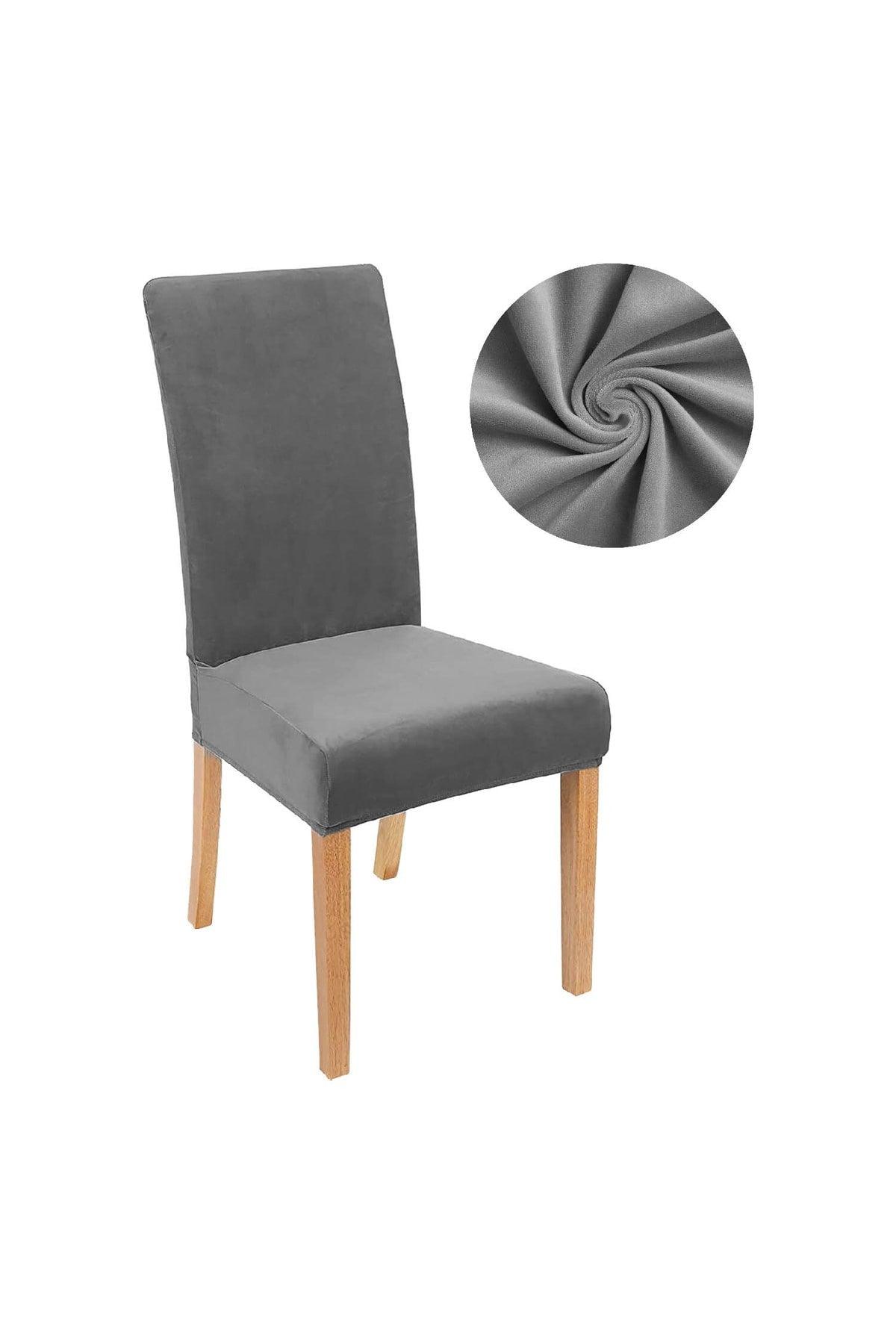 Quality Lycra Velvet Chair Cover Chair Cover Kitchen Chair Cover Chair Protection Single - Swordslife