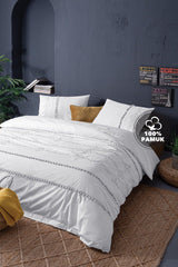 Kallis Double Ranforce Embroidered Duvet Cover Set - Swordslife