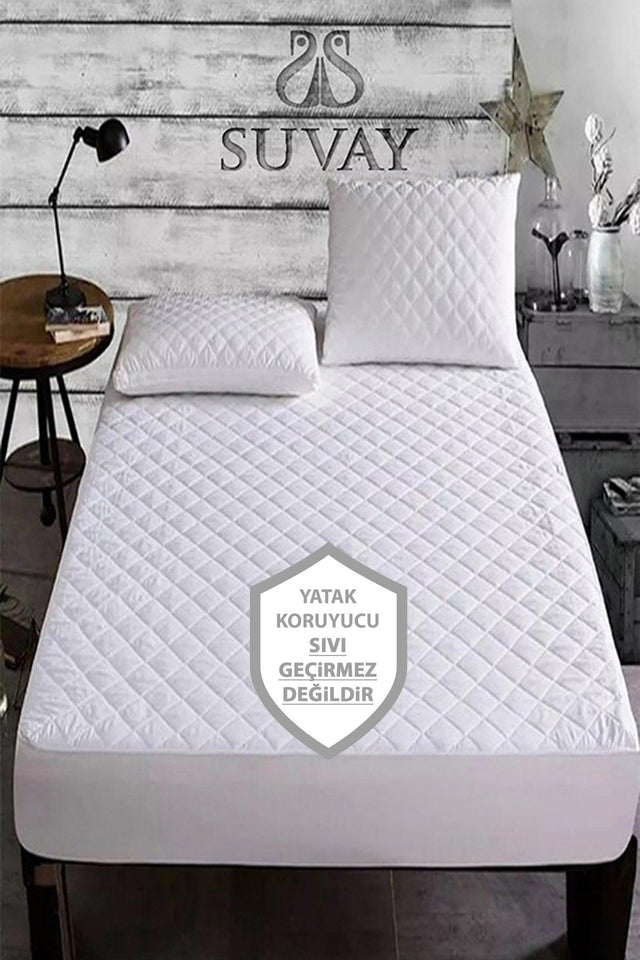 Quilted Fitted Mattress Protector Mattress Single Double Cotton Mattress Mattress - Not Liquid Proof! - Swordslife