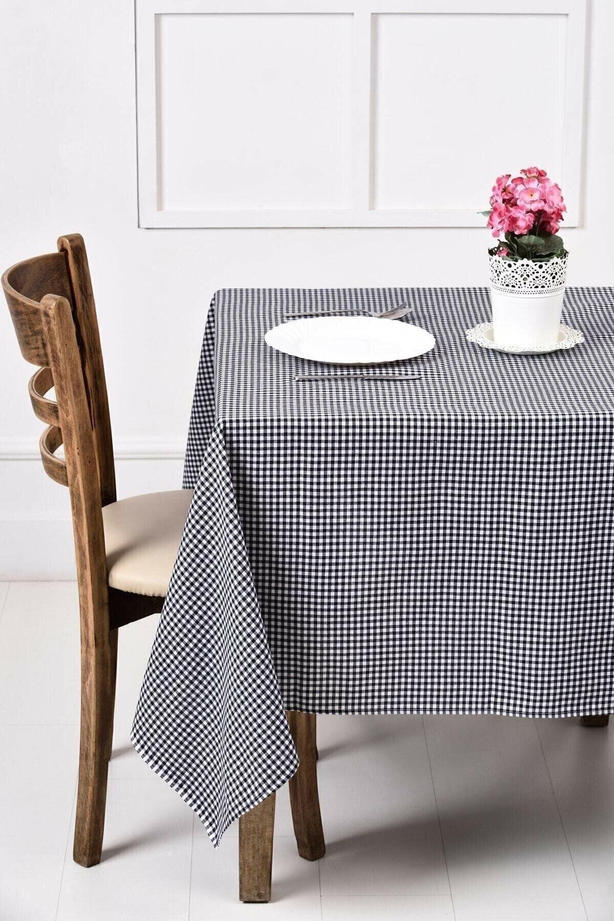 Small Square Pattern Gingham Table Cloth, Table Cloth, Picnic Cover - Swordslife