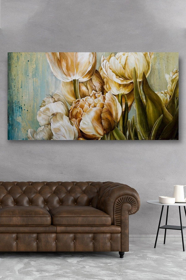 Tulip Garden Canvas Painting 60x120 - Swordslife