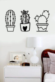 Laser Cut Wooden Wall Decor - Cactus - Swordslife