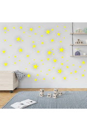 Laserschneiden Ahşap Star Decor 100 Stück - Gelb - Swordslife