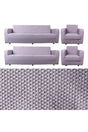 Elastic Elastic Seat Sofa Cover Set Sofa Cover 3+3+1+1 Maxi Set Light Gray - Swordslife