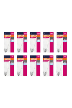 Warm white E27 LED bulb 6500K 8.5W 806lm 10-pack