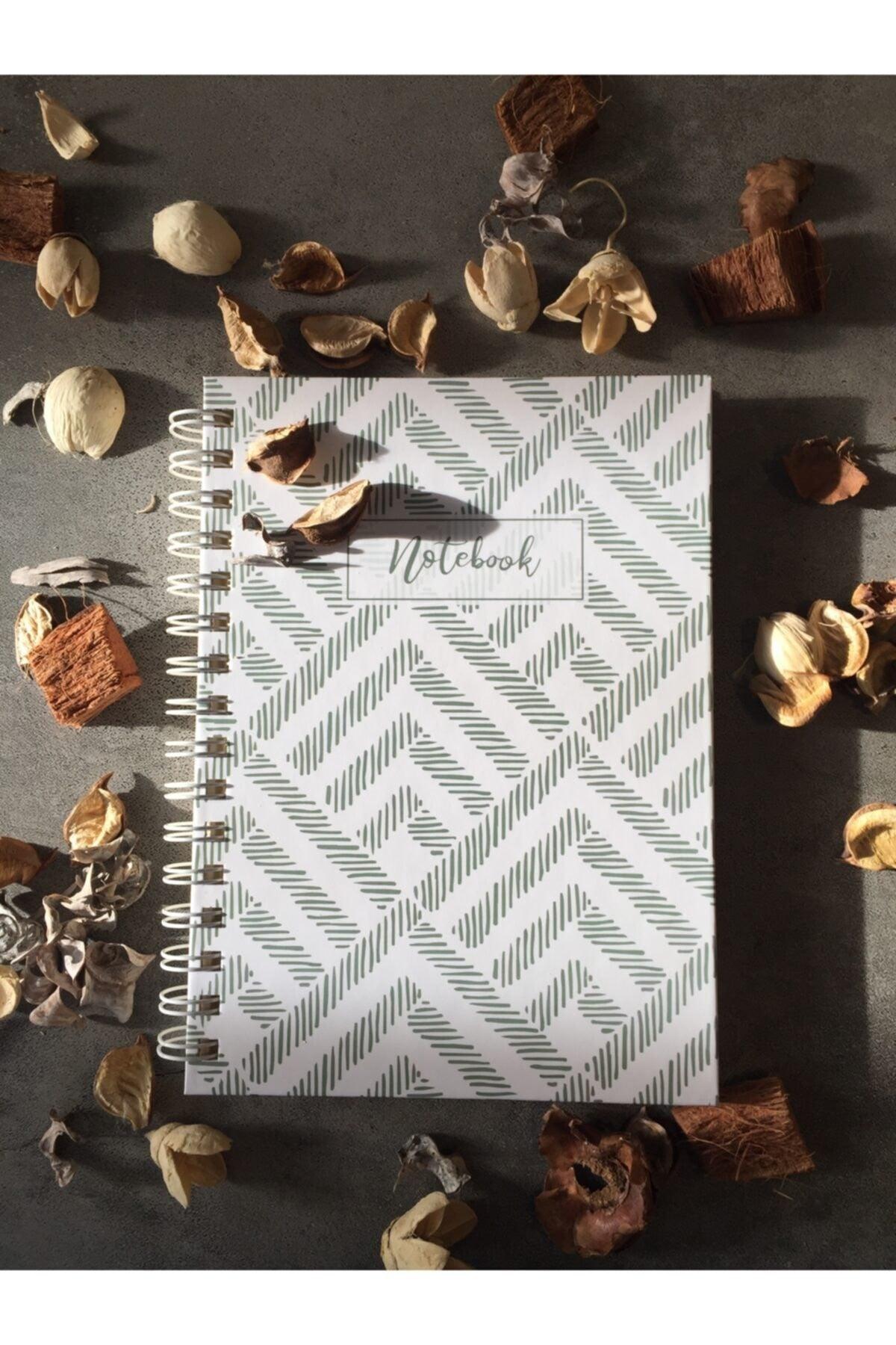 Line Pattern Unlined Spiral Notebook