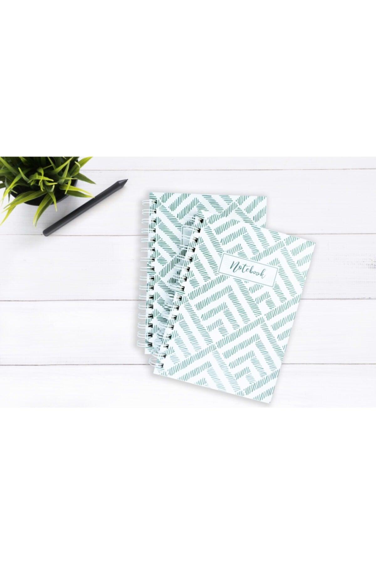 Line Pattern Unlined Spiral Notebook