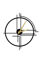 Lineal Decorative Metal Wall Clock Decor-50x50 cm - Swordslife