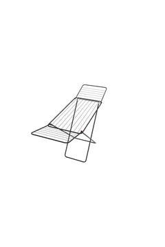 Black foldable laundry drying rack