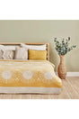 Liya Cotton Double Blanket Mustard (180x220 Cm) - Swordslife