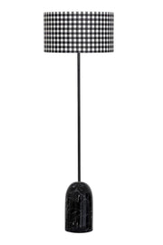 Lmd-mda01 Black Single Leg Floor Lamp - Black Plaid - Swordslife