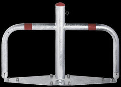 Lockable half cylinder bracket with reflective film