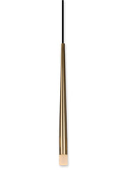 Long Led Honey Color Coated Single Led Pendant Lamp - Swordslife