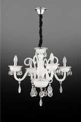 Lux Camkol 4 Piece White Chandelier - Swordslife