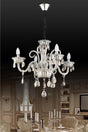 Lux Glass Arm 4 Smoked Chandelier - Swordslife