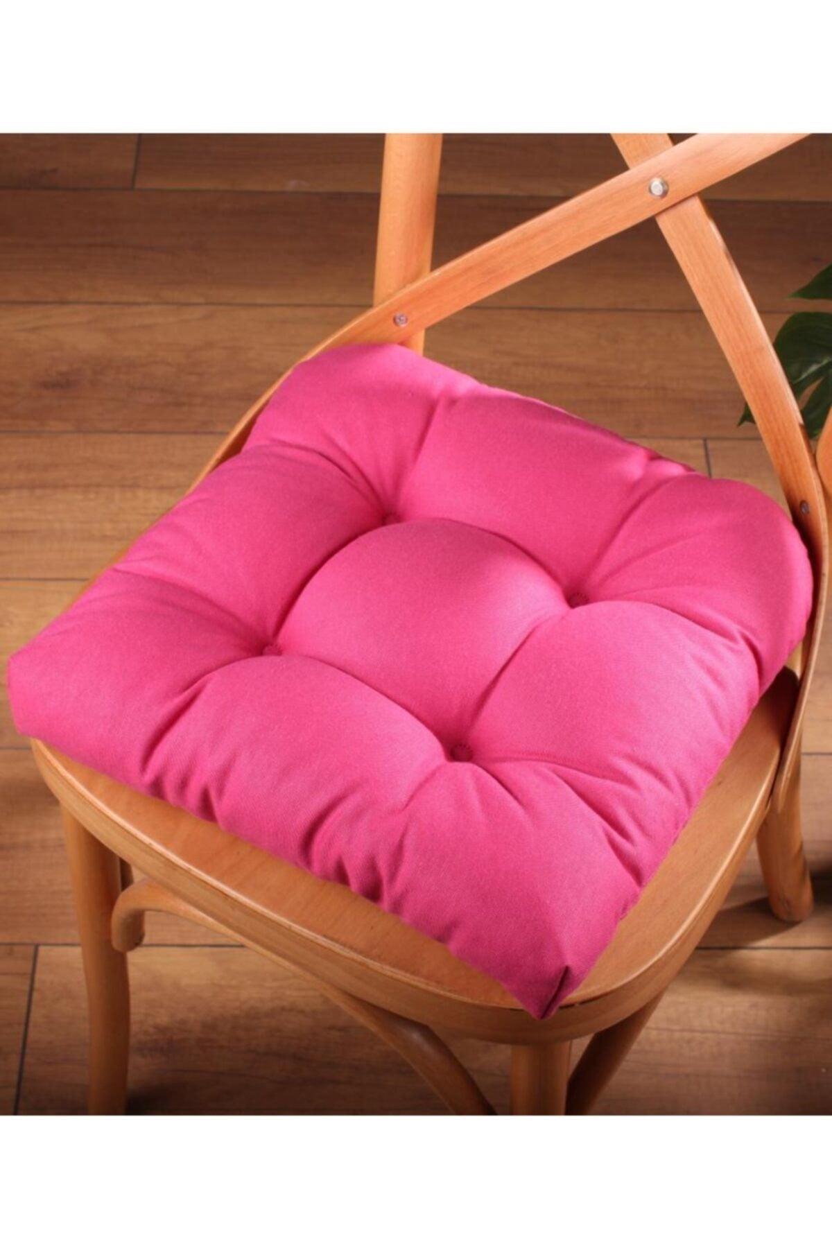 Lux Pofidik Fuchsia Chair Cushion Special Stitched Laced 40x40cm - Swordslife