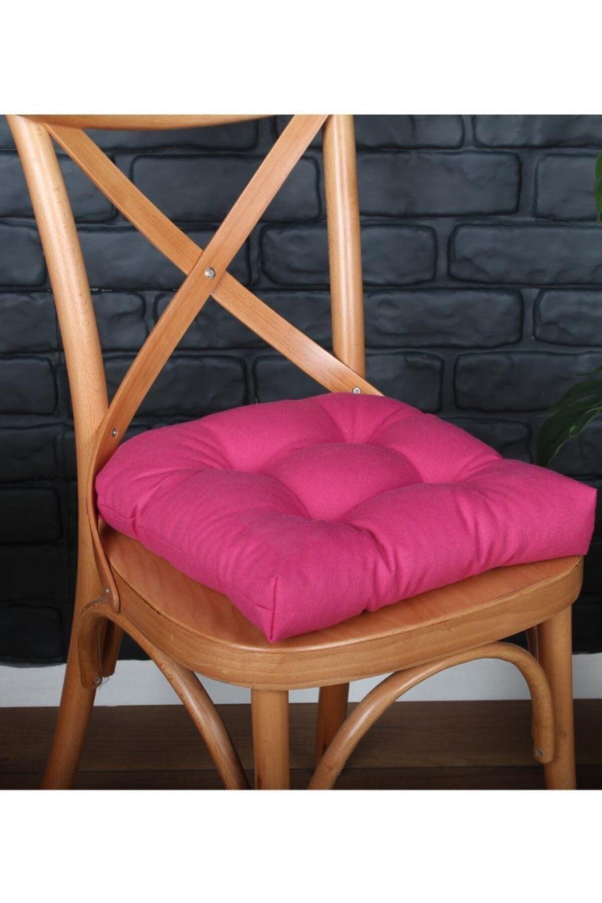 Lux Pofidik Fuchsia Chair Cushion Special Stitched Laced 40x40cm - Swordslife