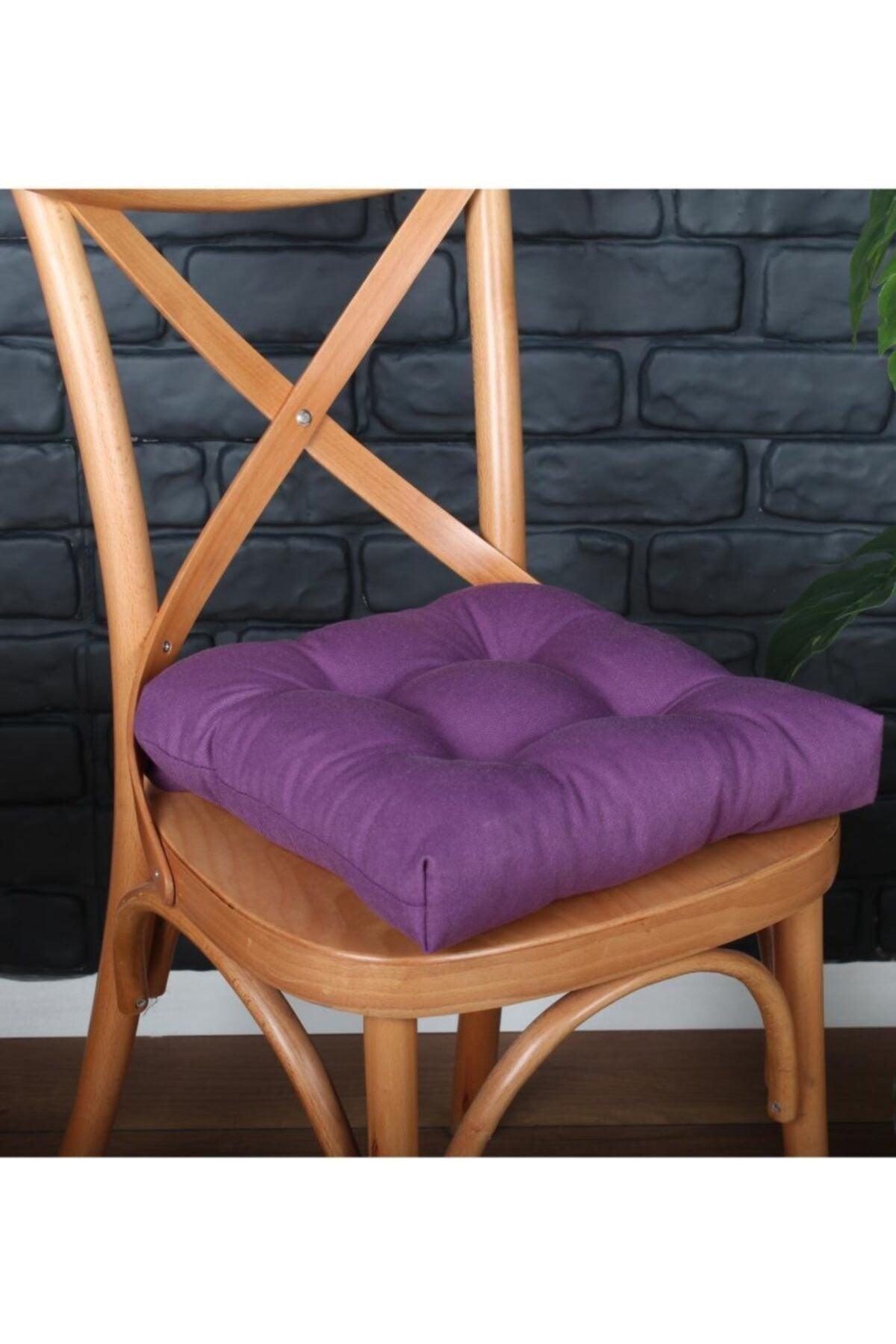 Lux Pofidik Purple Chair Cushion Special Stitched Laced 40x40cm - Swordslife