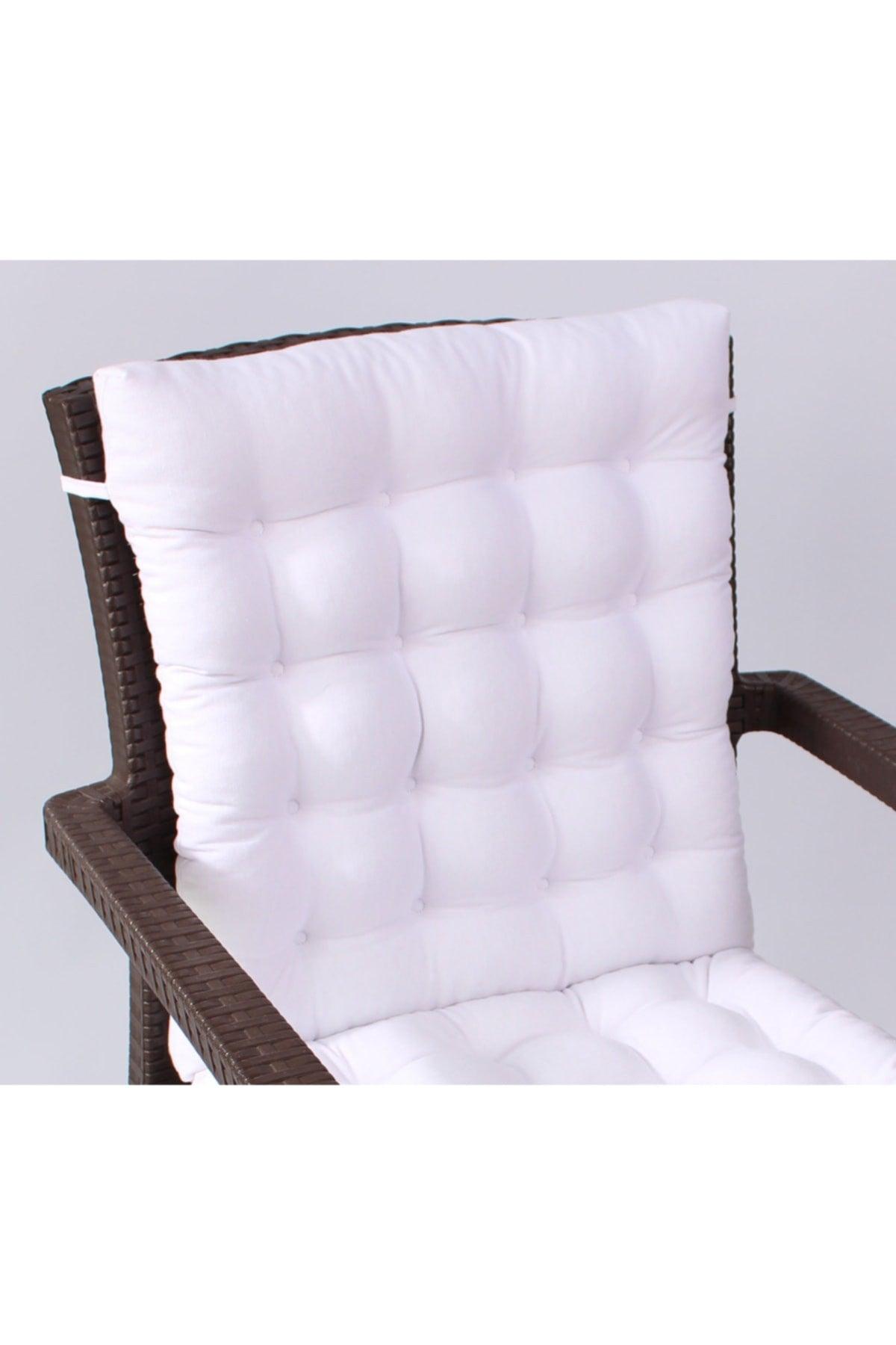 Luxury Pofidik Rattan Lotus Chair Cushion 45x95 White - Swordslife