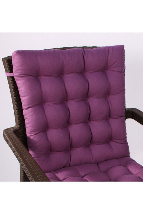 Luxury Pofidik Rattan Lotus Chair Cushion 45x95 Purple - Swordslife