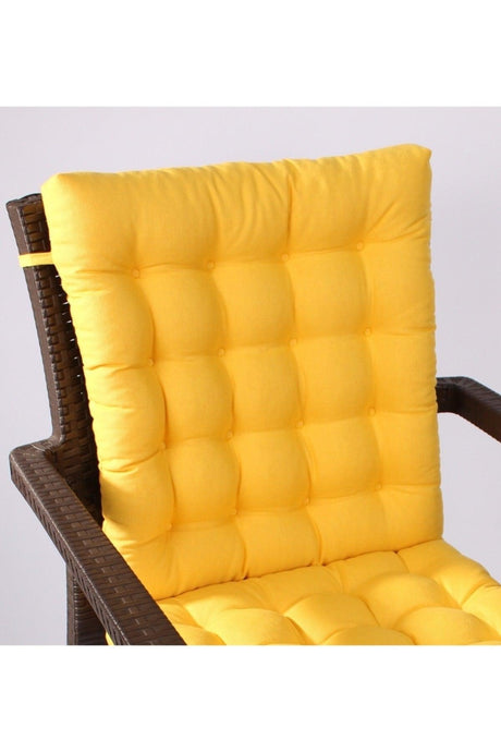 Lux Pofidik Rattan Lotus Chair Cushion 45x95 Yellow - Swordslife