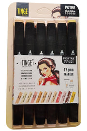 Marker Pen - Set of 12 Skin Colors - Marker